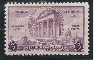 US Cat # 782, Arkansas, M-NH*-
