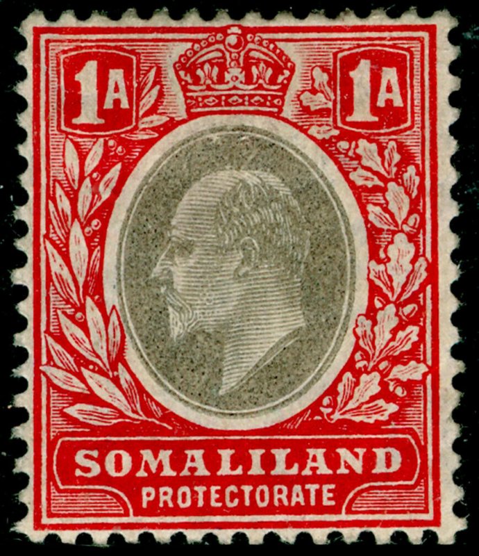 SOMALILAND PROTECTORATE SG46, 1a grey-black & red, M MINT. Cat £27. 