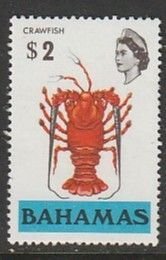 1971 Bahamas - Sc 329 - MNH VF - 1 single - Crawfish