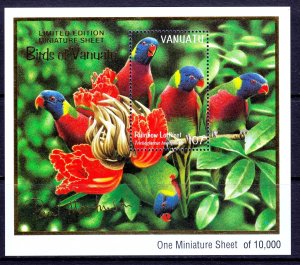 Vanuatu 1999 Rainbow Lorikeet Mint MNH Miniature Sheet SC 741a