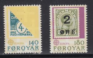 Faroe Islands   #43-44    mnh     cat $1.00