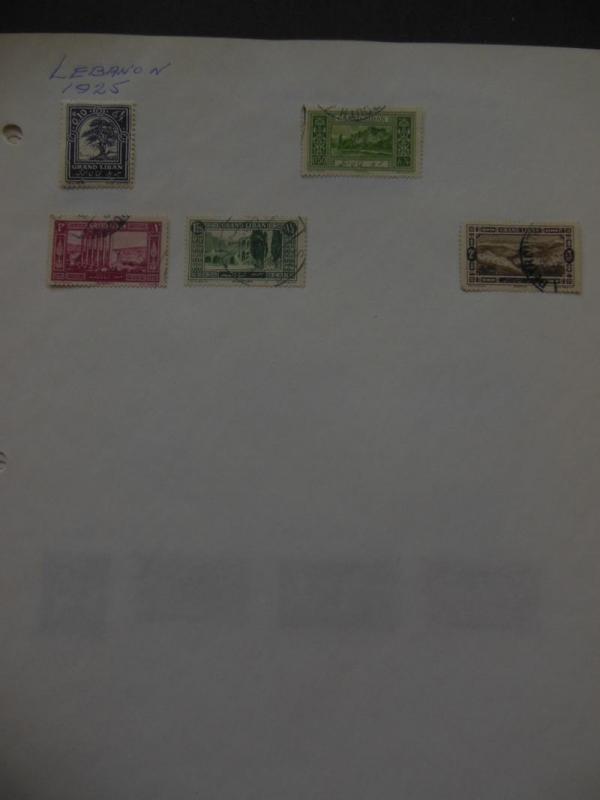 LEBANON : Old Time Mint & Used collection on pages.