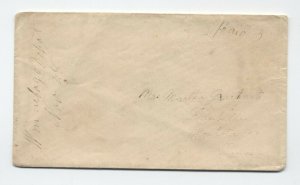 1850s Winnebago Depot IL manuscript stampless paid 3 rate [5246.338]