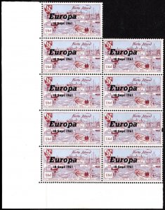 1961 Herm Island Cinderella 1 Shilling 6 Pence Pence Europa 1961 Overprint Blk/9