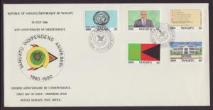 Vanuatu 524-528 Anniversary Independence U/A FDC