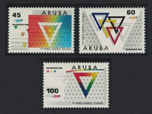 Aruba 'Solidarity' 11th YMCA World Council 3v 1988 MNH SG#50-52