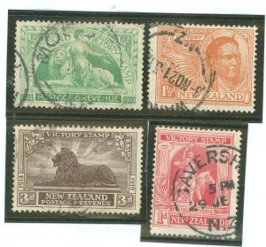 New Zealand #165-168 Used Single