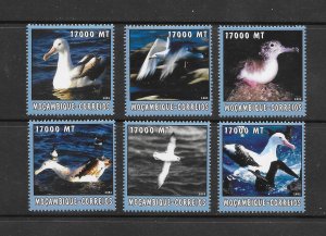 BIRDS - MOZAMBIQUE #1663a-f  MNH