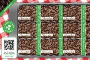 Grenada 2011 - Scented Chocolate Delicacies - Sheet of 9 Stamps Scott 2823 - MNH