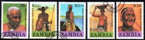 Zambia - 1987 People of Zambia Set Used SG 532-536