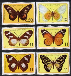 St Thomas & Prince Islands 1979 Butterflies set of 6 ...