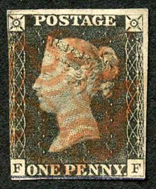 Penny Black (FF) Thin and base line drawn in