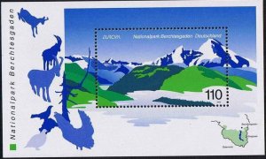 Germany 1999, Scott#2040 MNH, National Park Berchtesgaden, souvenir sheet