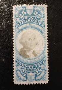 US #R112 Mint NH 25c Documentary Revenue Stamp (Mild Crease Center) 1871