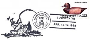 US SPECIAL POSTMARK EVENT COVER TUCOPEX VII SHOW AT COLUMBIA CALIFORNIA 1985 - A