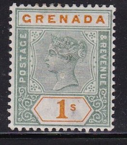 Album Treasures Grenada Scott # 46 1sh Victoria Mint Hinged