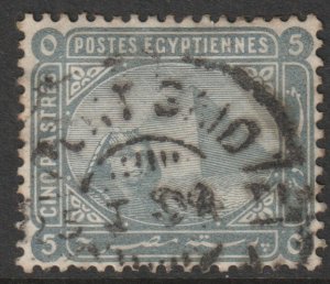 Egypt Scott 41, 1902 Pyramids 5pi used