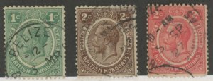 British Honduras #92-94 Used Single (King)