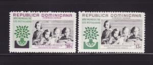 Dominican Republic C113-C114 Set MNH World Refugee Year