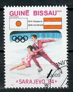 Guinea-Bissau 534 Olympic Figure Skating used single