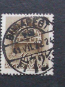 ​HUNGARY-1939 OVER 83 YEARS-VERY OLD-CROWN OF ST. STEPHEN USE STAMPS VERY FINE