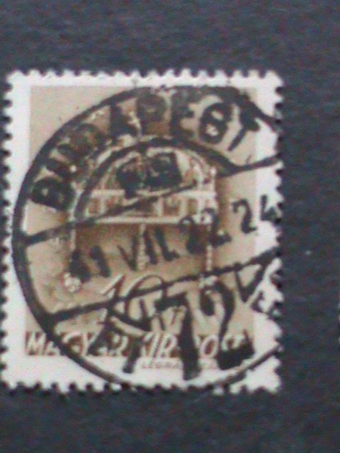 ​HUNGARY-1939 OVER 83 YEARS-VERY OLD-CROWN OF ST. STEPHEN USE STAMPS VERY FINE