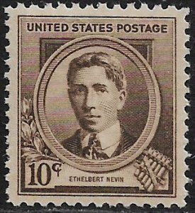 United States #883 MNH Stamp - American Composers - Ethelbert Nevin