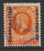 GB  George V Commercial Security Overprint  on SG 442  Used see details