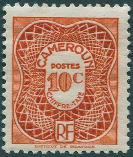 Cameroun due 1947 SGD254 10c red Postage Due MLH