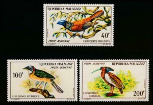 MALAGASY C72-C74 MINT NH BIRDS