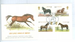 Great Britain 839-42 1978 Complete set on U/A with Fleetwood cachet, British horses