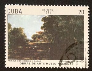 CUBA Sc# 2383 NATIONAL MUSEUM PAINTINGS art artwork  20c 1981 used cto