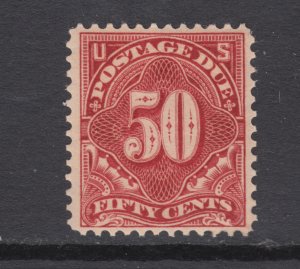 US Sc J44 MLH. 1896 50c deep claret Postage Due, fresh, bright, F-VF