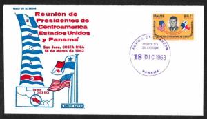 Panama Airmail # C294 JFK Meets Presidents FDC - I Combine S/H