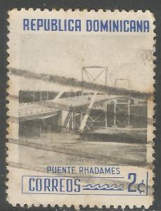 DOMINICAN REPUBLIC 519 VFU BRIDGE 401F-4