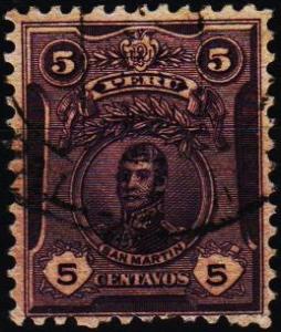 Peru. 1909 5c S.G.376 Fine Used