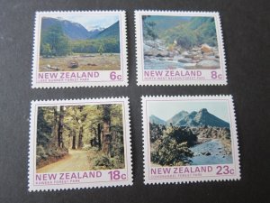 New Zealand 1975 Sc 577-80 Forest Parks (4) set MNH