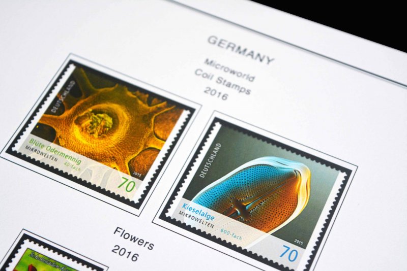 COLOR PRINTED GERMANY 2011-2020 STAMP ALBUM PAGES (89 illustrated pages)