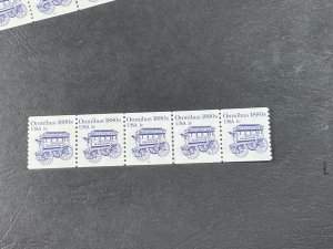 U.S.# 1897-MINT/NH--PLATE # COIL & LINE STRIP OF 5--(P#2)-----1983