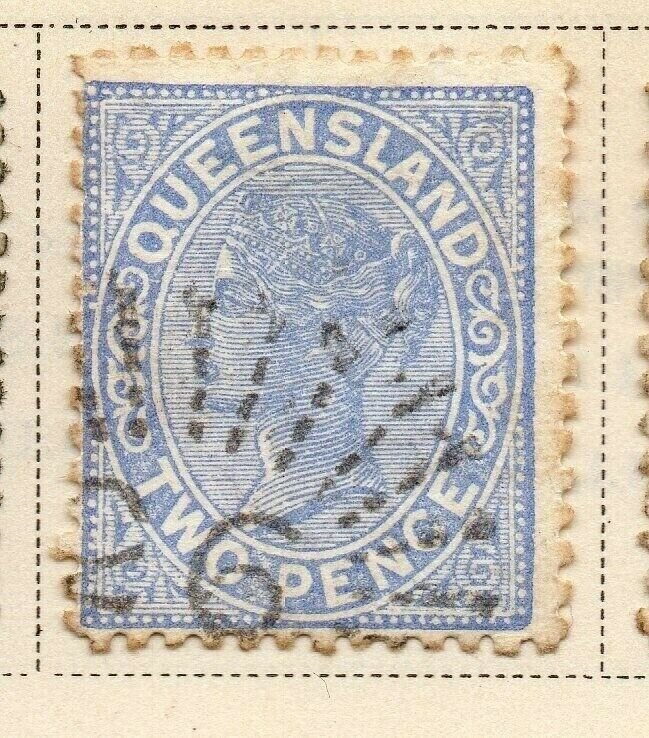 Queensland 1895 Early Issue Fine Used 2d. 326838