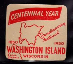 USA - 1950 Washington Island, Wisconsin Scandinavian Festival Centennial - MNH