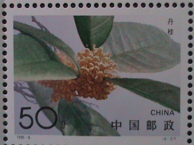 ​CHINA 1995 SC#2563-6-STAMPS & COINS EXPO-BEIJING-SWEET OSMANTHUS FLOWERS -MNH