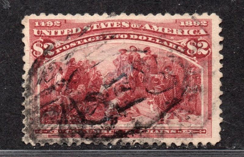 **US, SC# 242 Used, VF/XF Well Centered Beauty, Tiny Perf Thin, CV $575.00