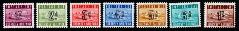 GUERNSEY SGD1/7 1969 POSTAGE DUES 1/- SLIGHT TONEING MNH