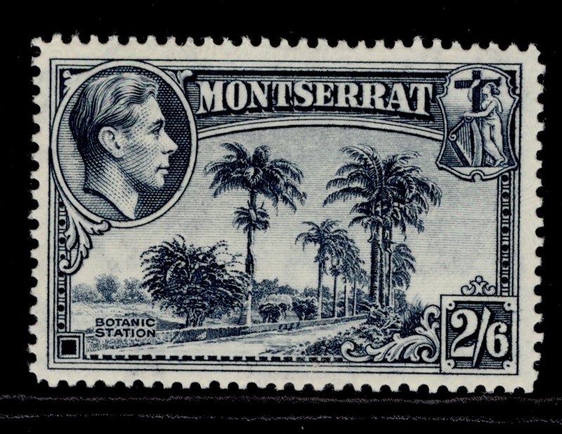 MONTSERRAT GVI SG109a, 2s 6d slate-blue, NH MINT. Cat £27. PERF 14