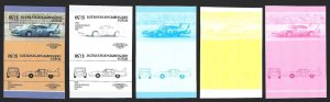 St. Vincent size - BEQUIA 1984 CAR #120 FAKE INVERTED Prog. Proofs REPRINTS VF-NH-