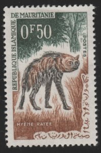 Mauritania 134 Striped Hyena 1963