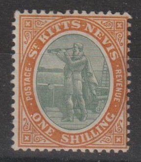 St. Kitts - Nevis  SC 7  Mint  Hinged