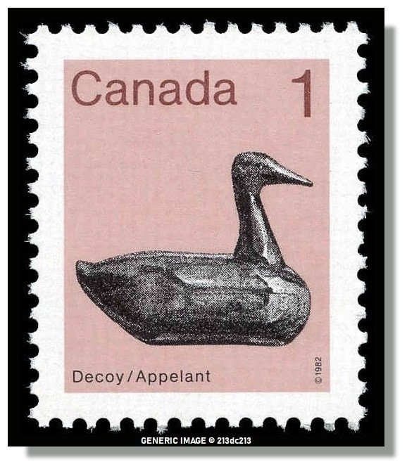 Canada - 917a MNH - Decoy (1982) 1¢