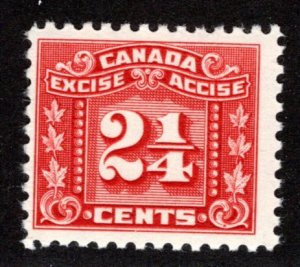 van Dam FX63 - 2¼c - MNH - 3 Leaf Excise, Canada Federal Revenue